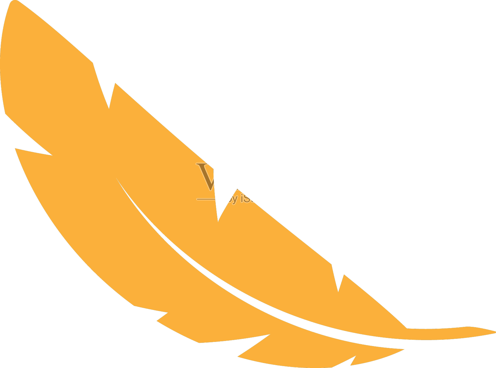 羽毛图标孤立在白色背景设计元素图片