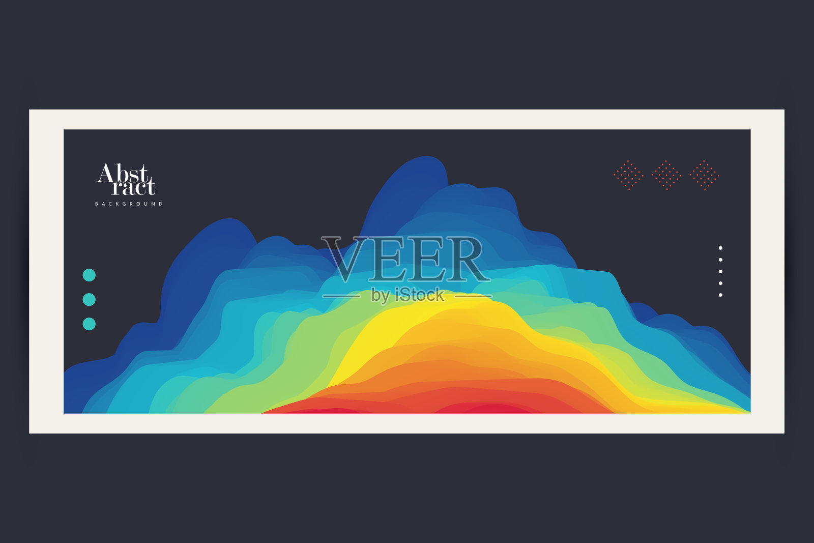 封面设计模板与颜色梯度。抽象的背景。插画图片素材