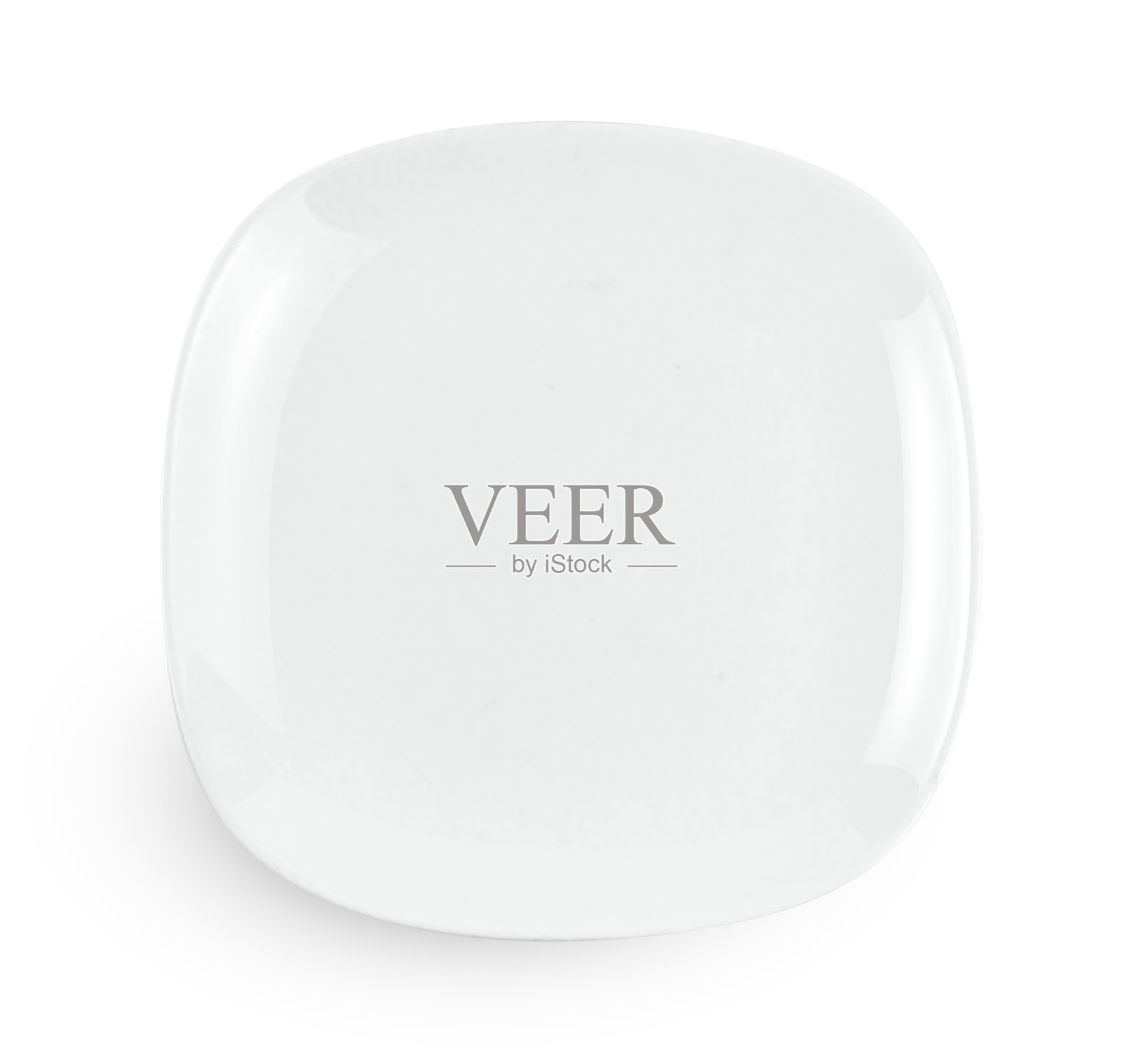 空白的白色陶瓷板隔离在白色背景上，包括剪切路径照片摄影图片