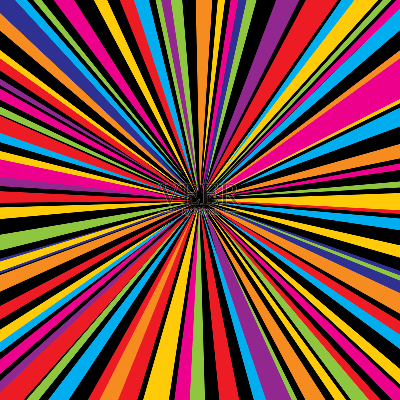 迷幻SquareBurst插画图片素材