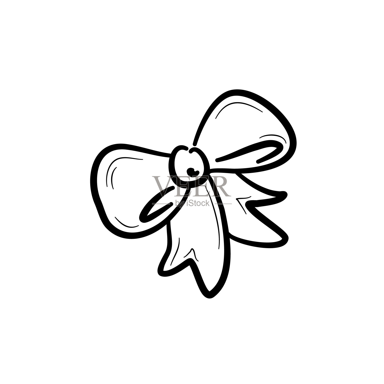 手绘弓设计元素图片