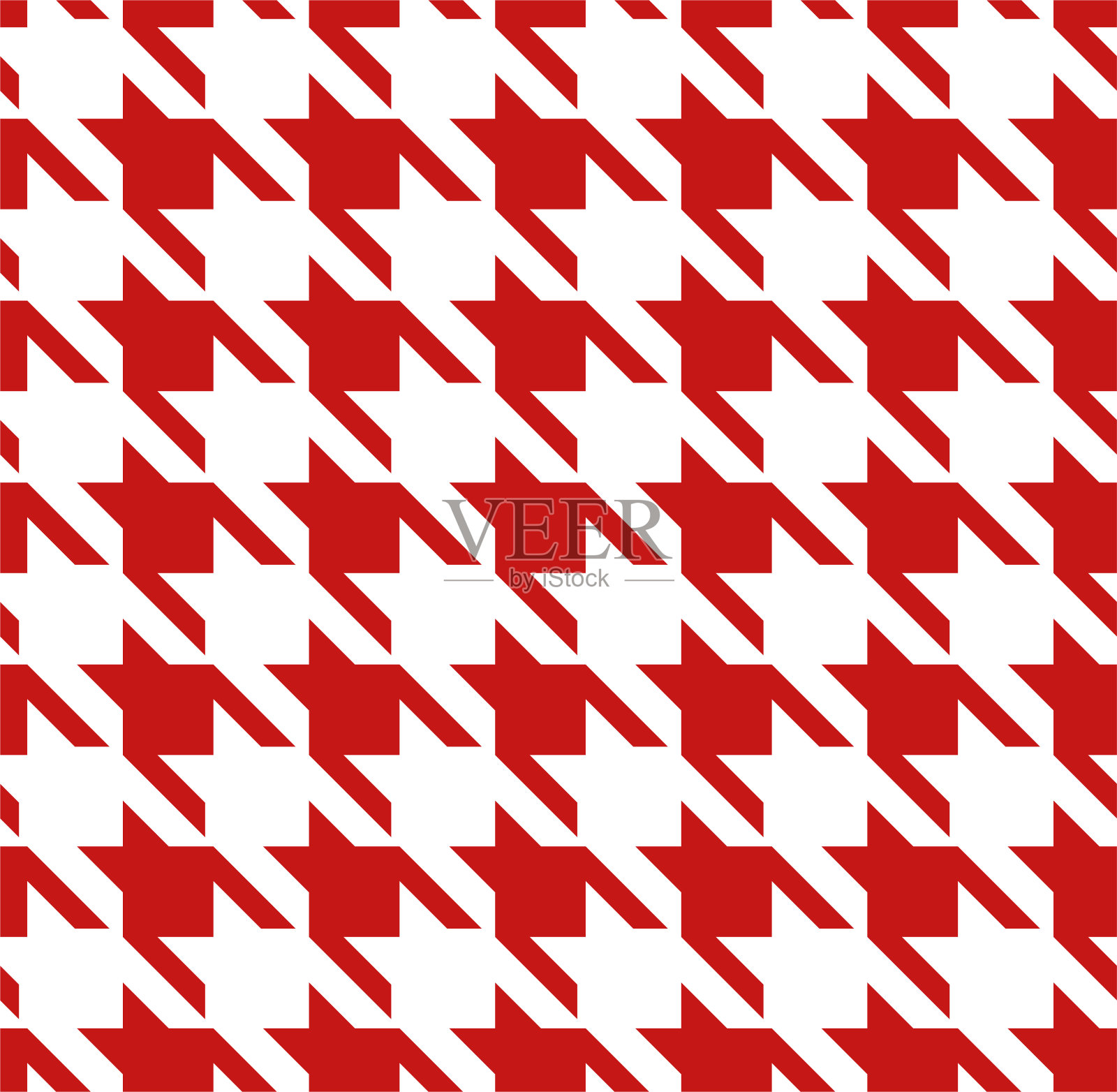 红色犬齿检查模式特写。插画图片素材