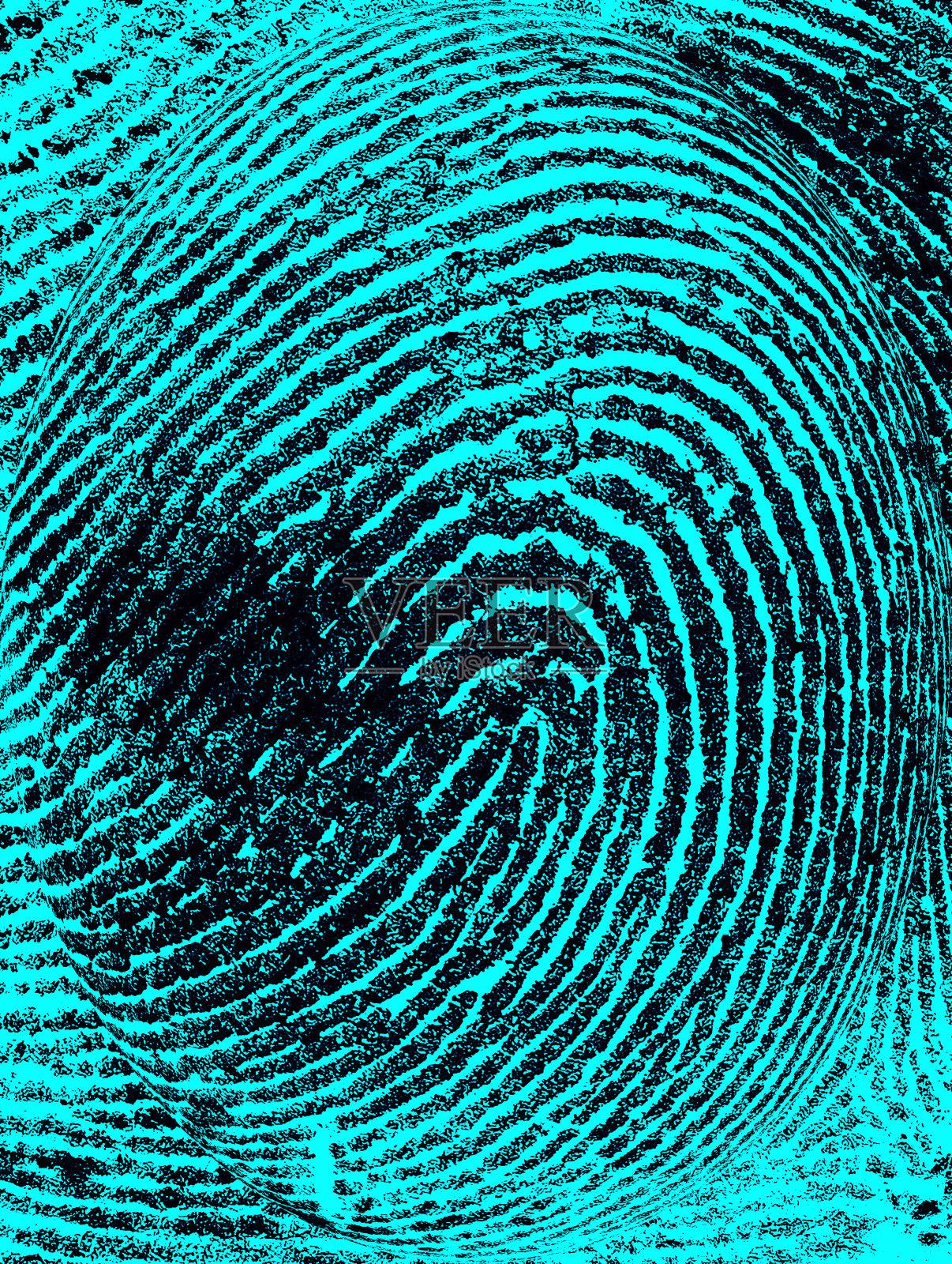 以紫外线灯为背景，俯视图索引指纹。照片摄影图片