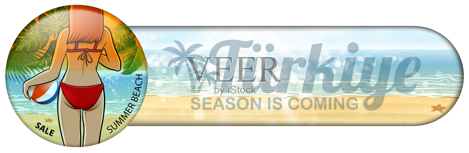 最后的自然季旗帜插画图片素材