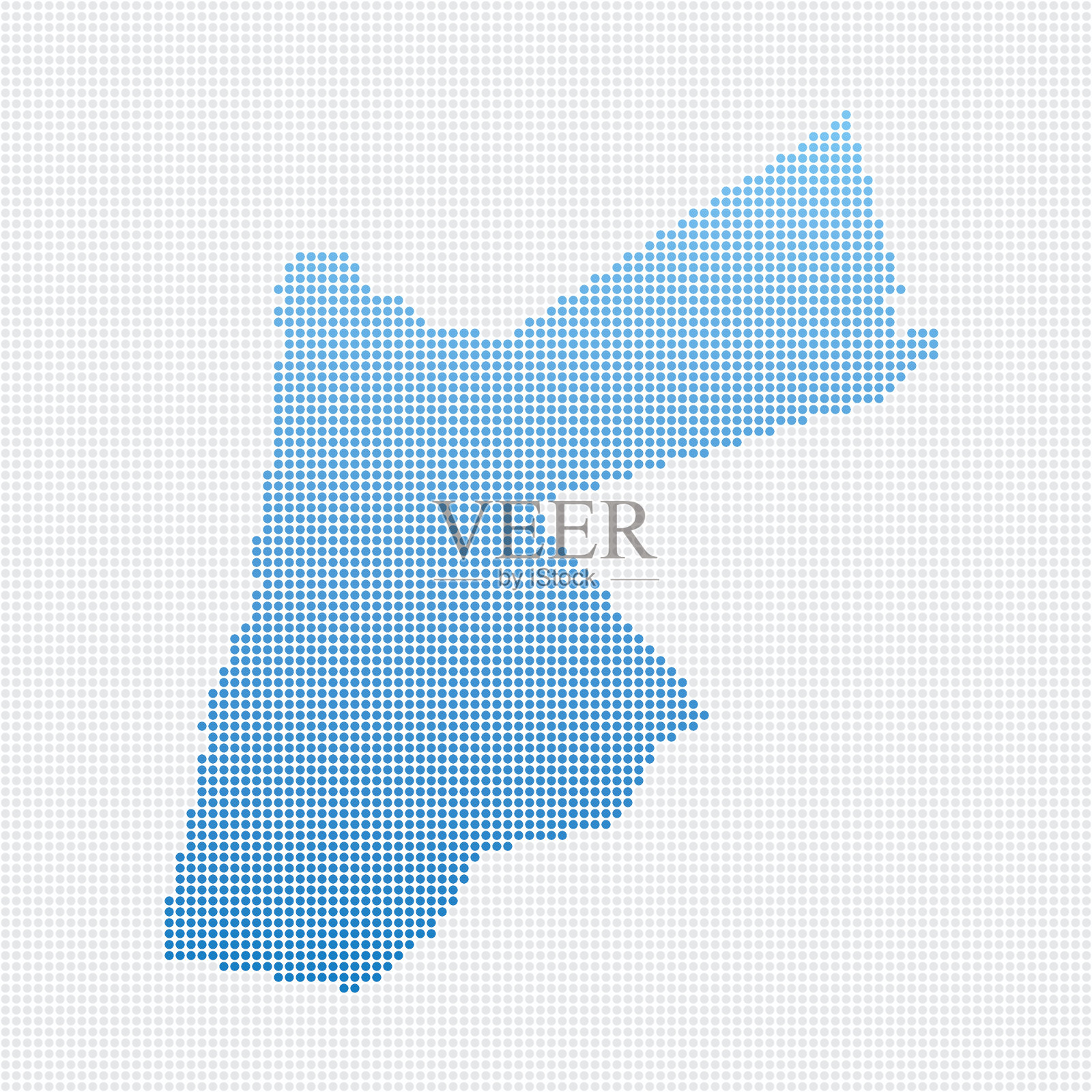 约旦地图蓝点模式插画图片素材