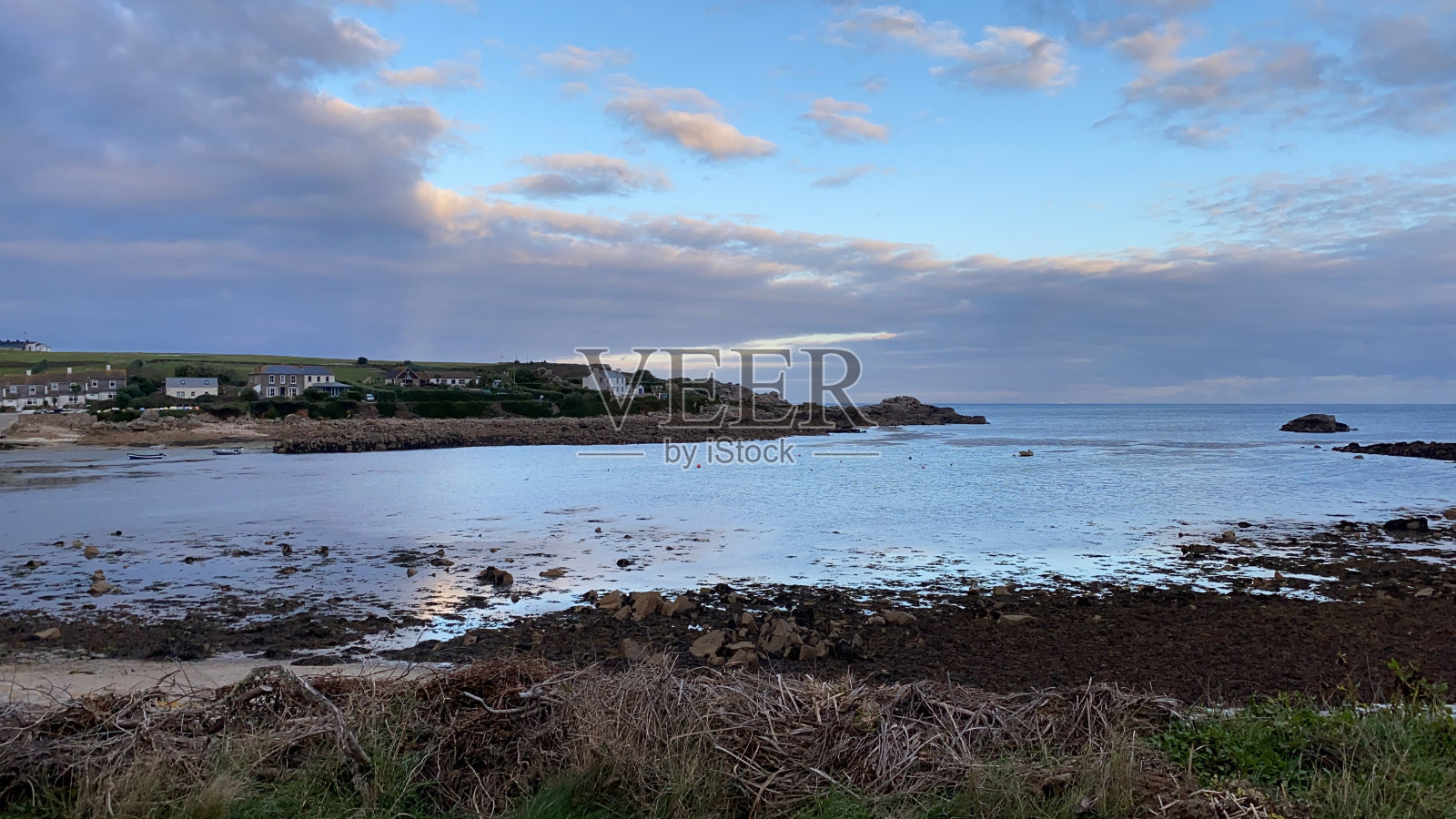 旧城湾，锡利群岛照片摄影图片