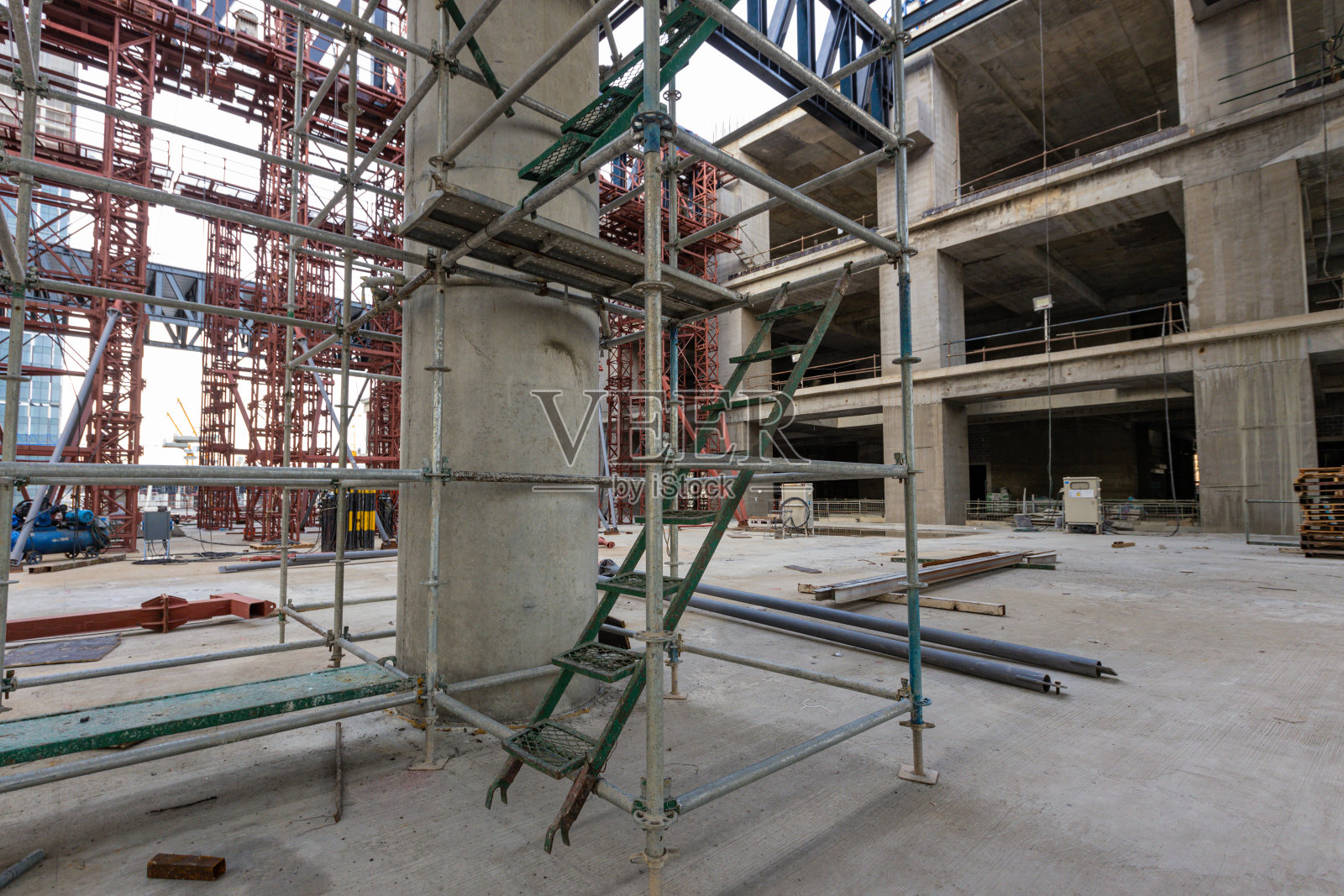 钢筋设备、钢筋施工设计照片摄影图片