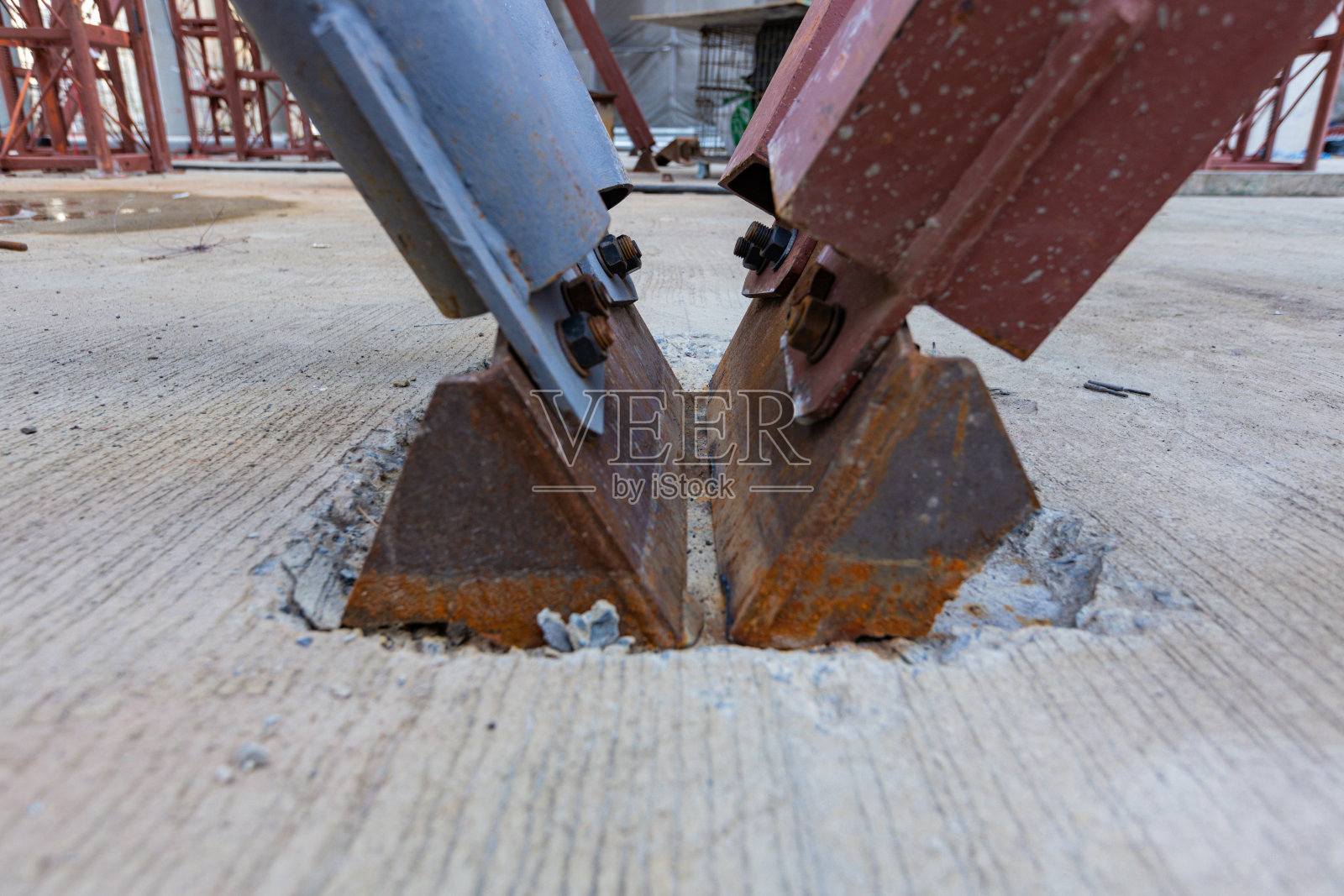 钢筋设备、钢筋施工设计照片摄影图片