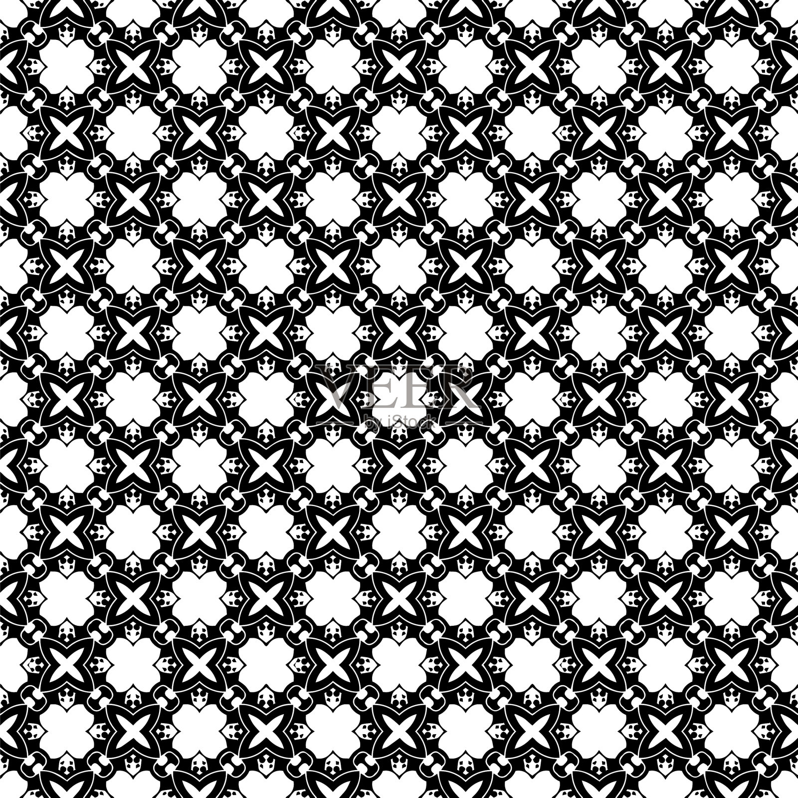 黑白无缝图案纹理插画图片素材