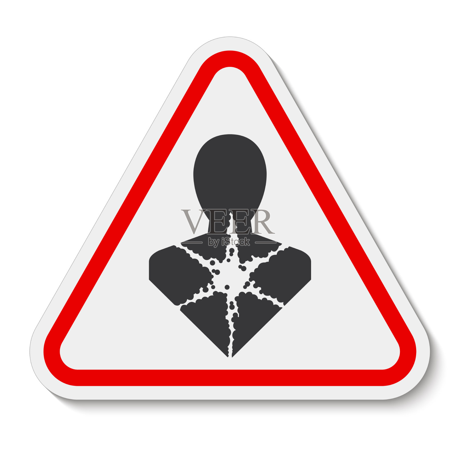 健康危害符号标签，长期健康设计元素图片