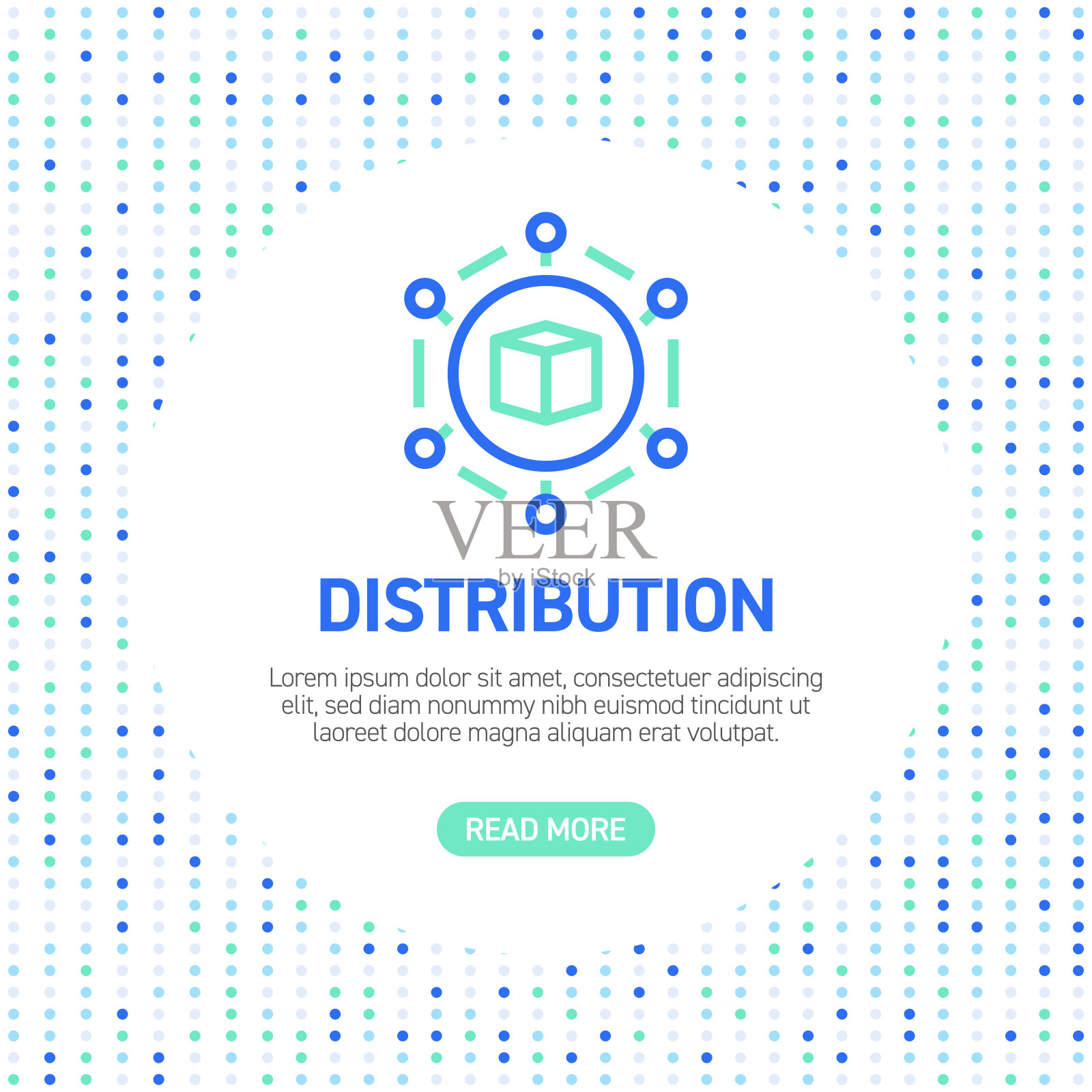 配电线路图标。简单的轮廓图标与模式插画图片素材