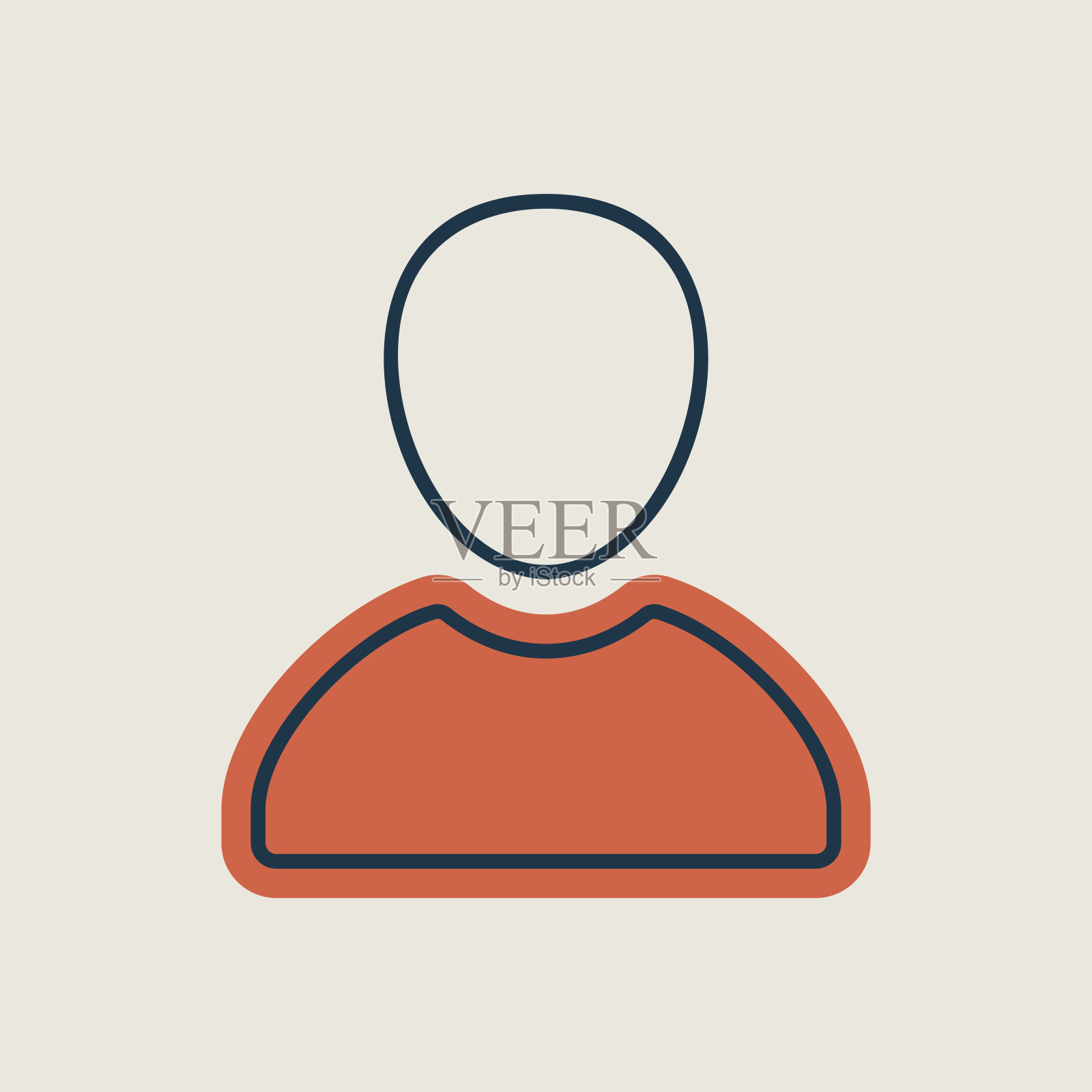 用户矢量图标。电子商务签插画图片素材