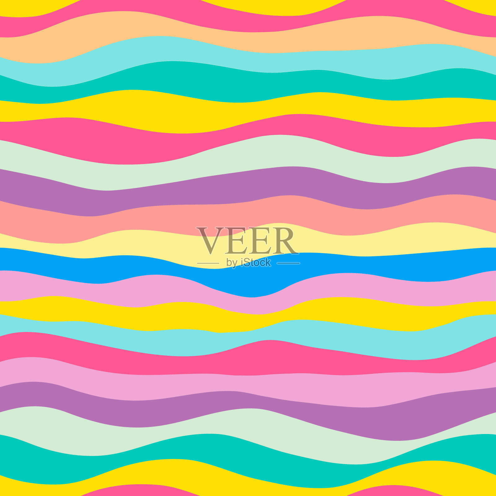 无缝彩色条纹花纹插画图片素材