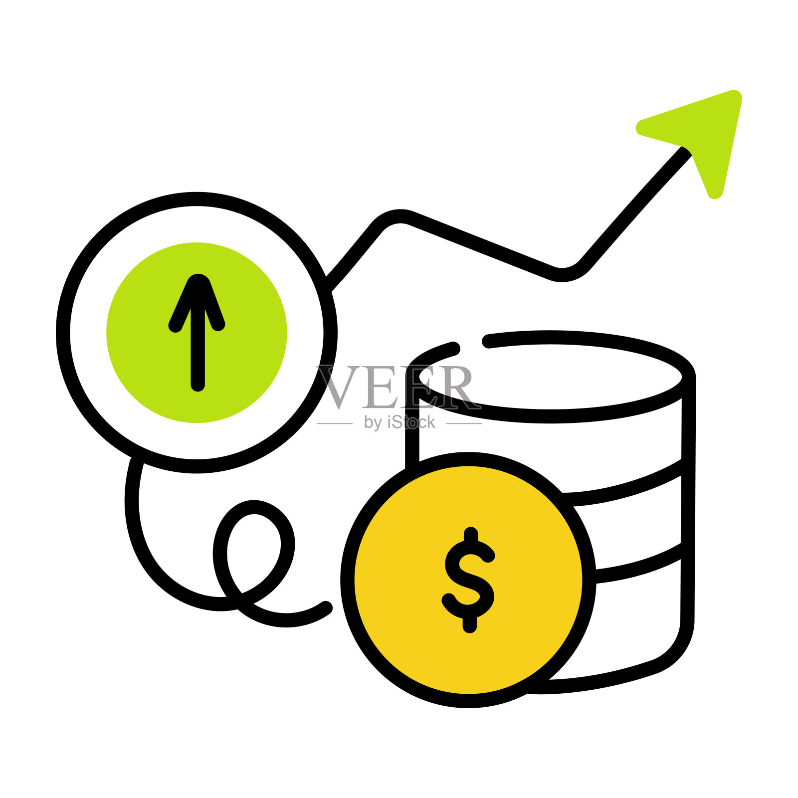 经济增长插画图片素材