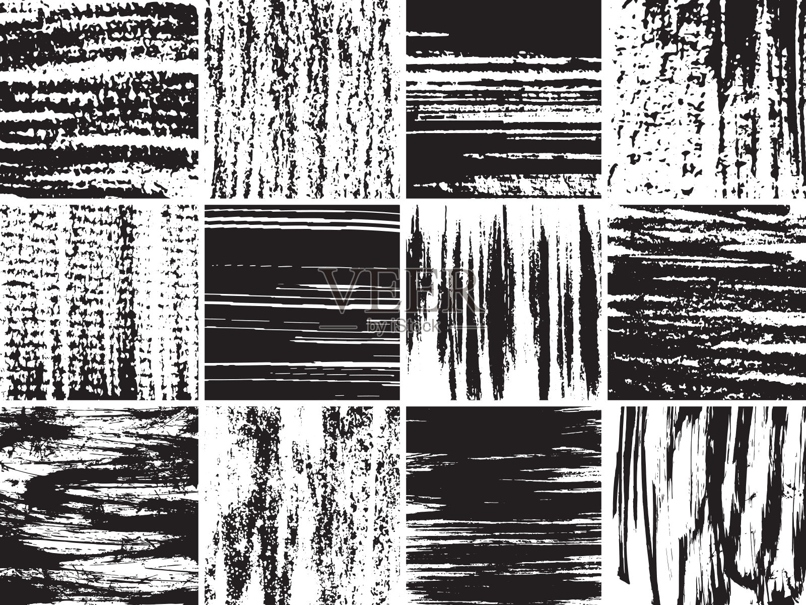 拼贴墨标记背景- 04插画图片素材