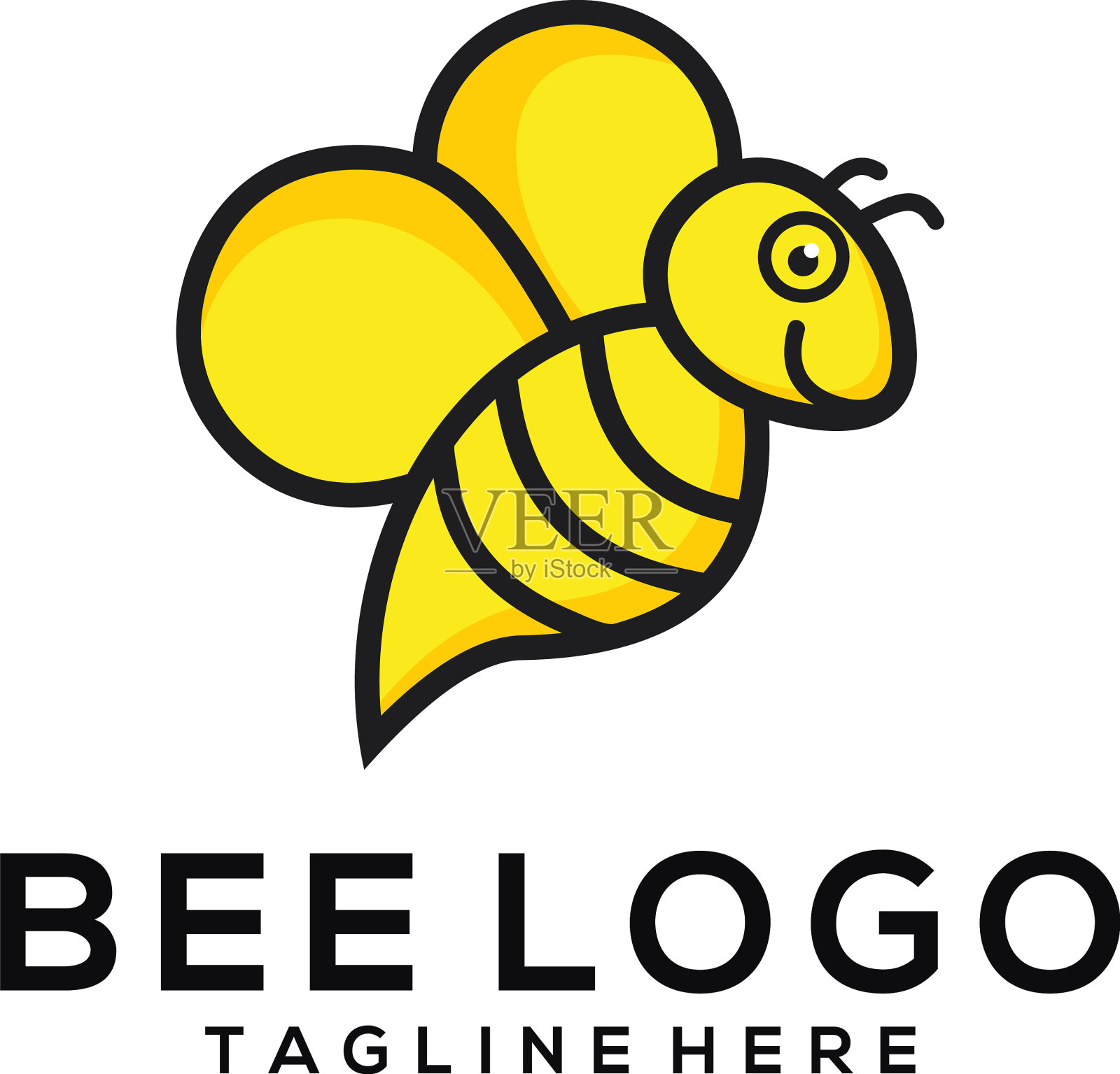 蜜蜂标志图标图标素材