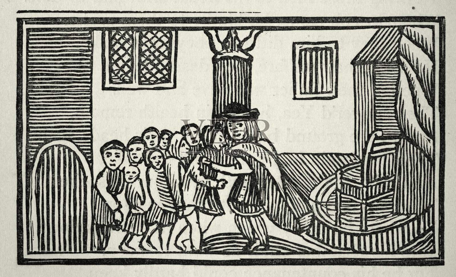 约瑟使他的弟兄们认识他插画图片素材