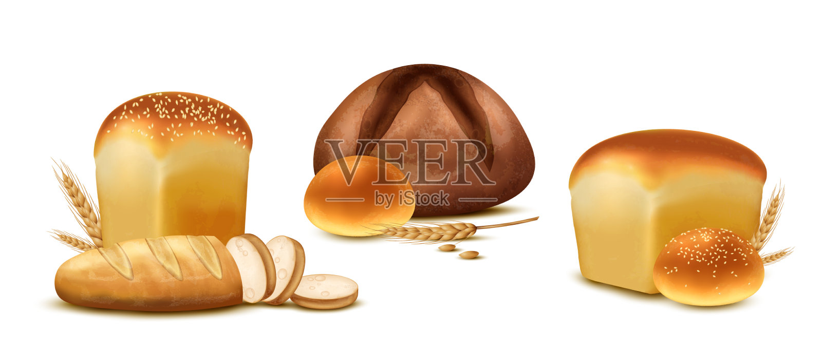 烘焙组合套装设计元素图片