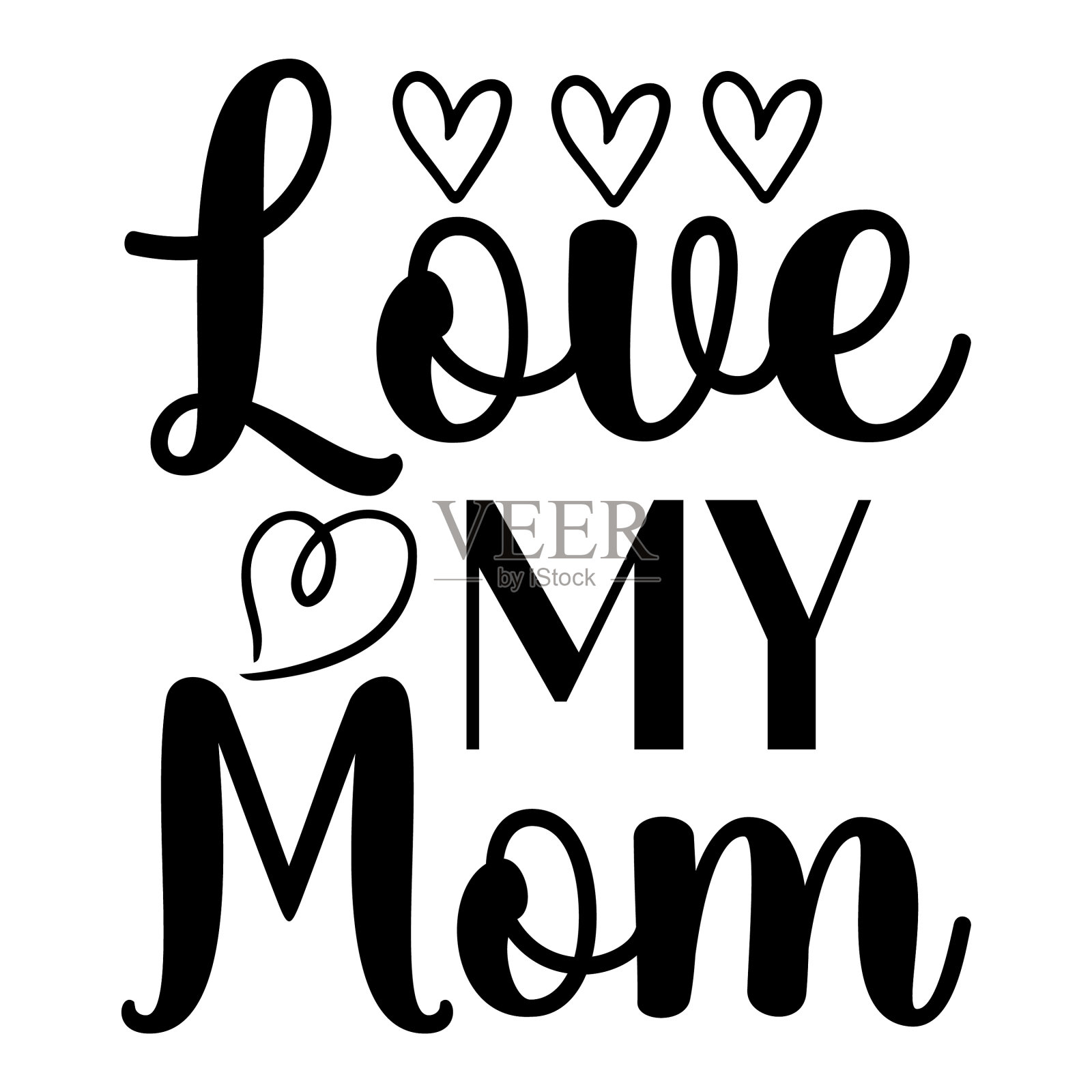 母亲节衬衫印刷模板排版设计元素图片