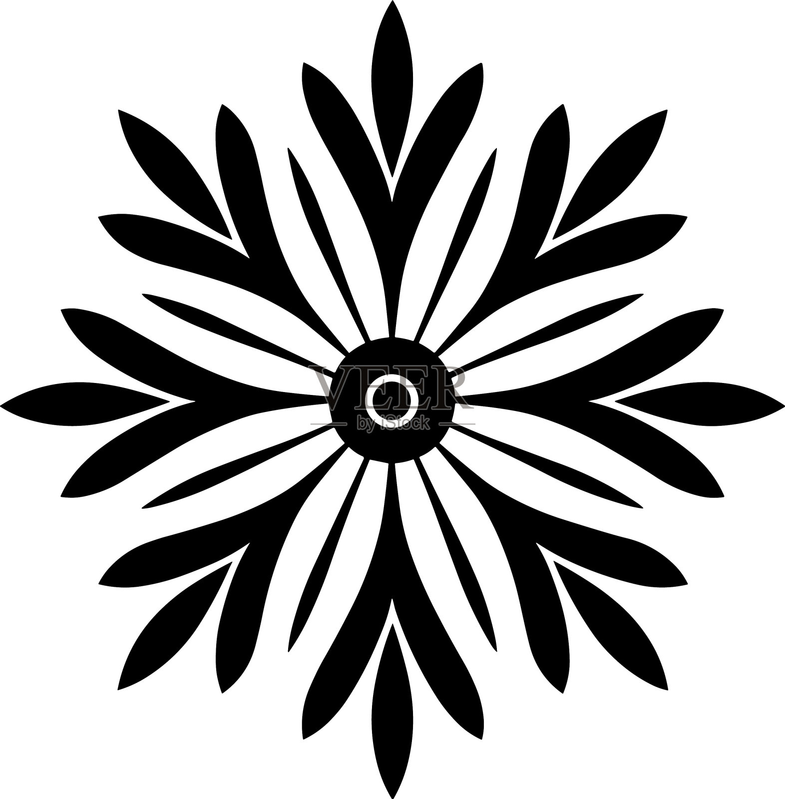 圣诞雪花设计元素图片