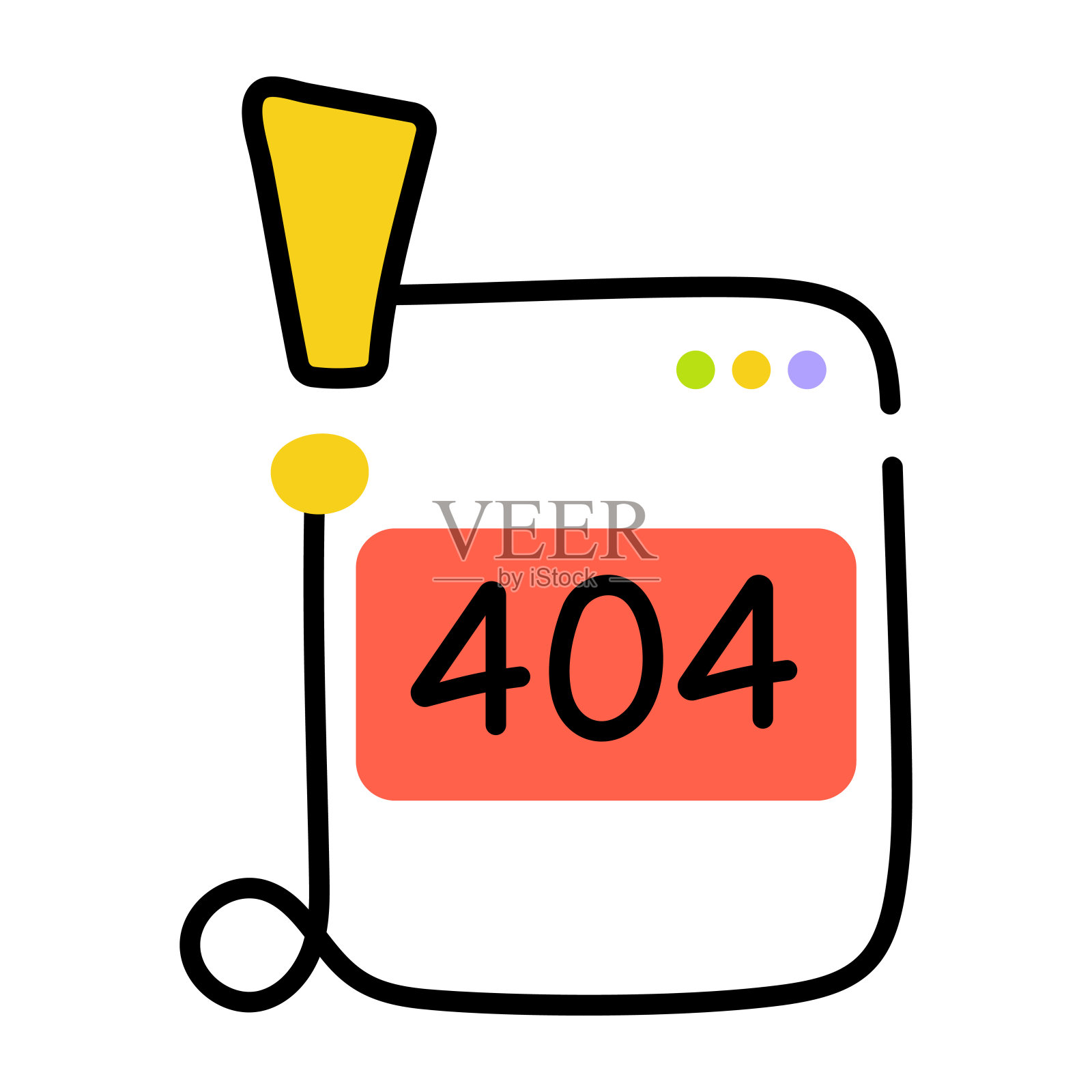 网络错误插画图片素材