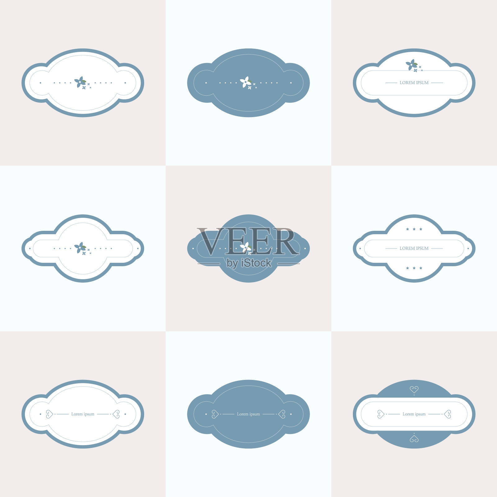 框架背景在柔和的颜色。插画图片素材