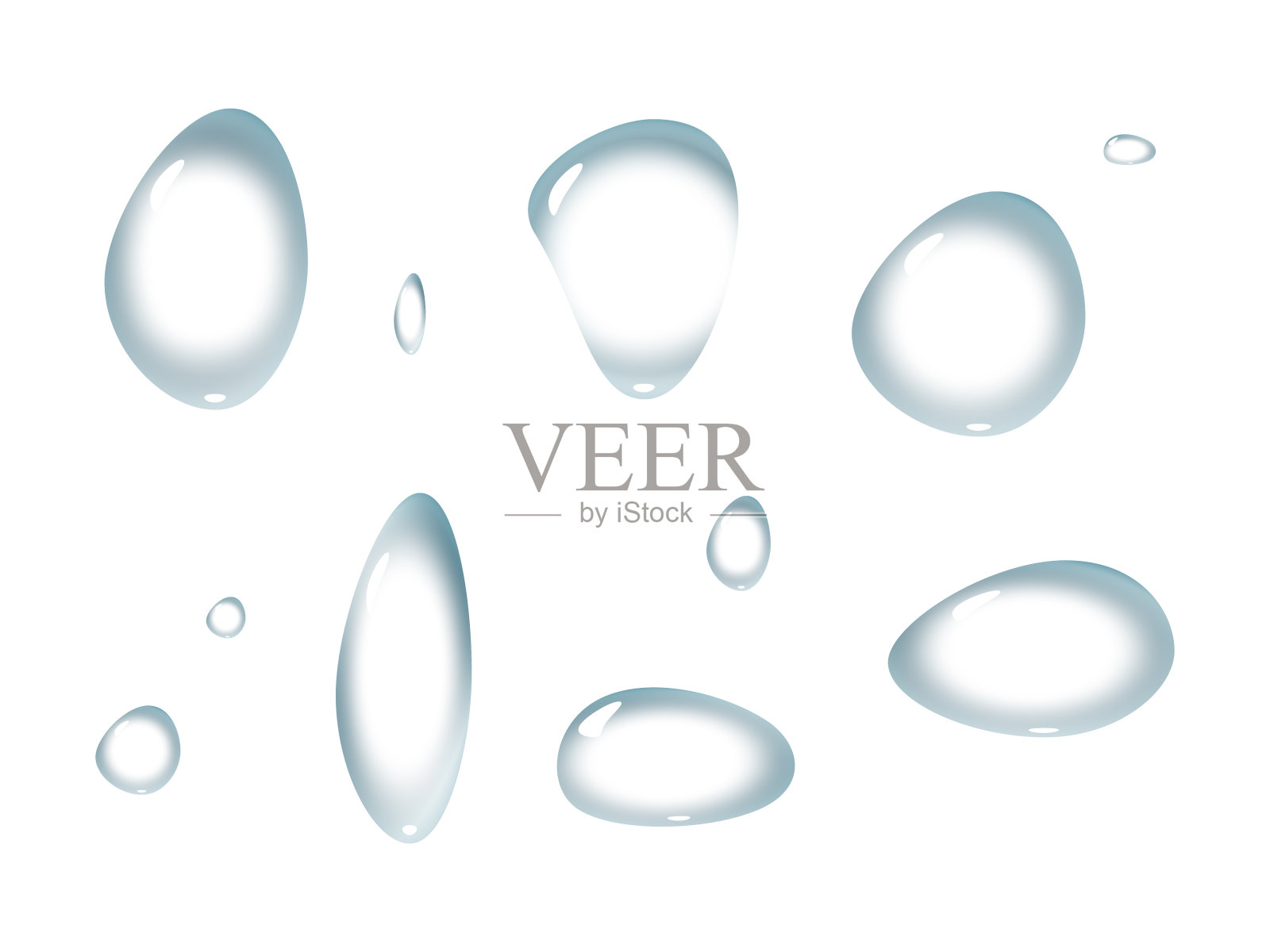 水滴材料插画图片素材