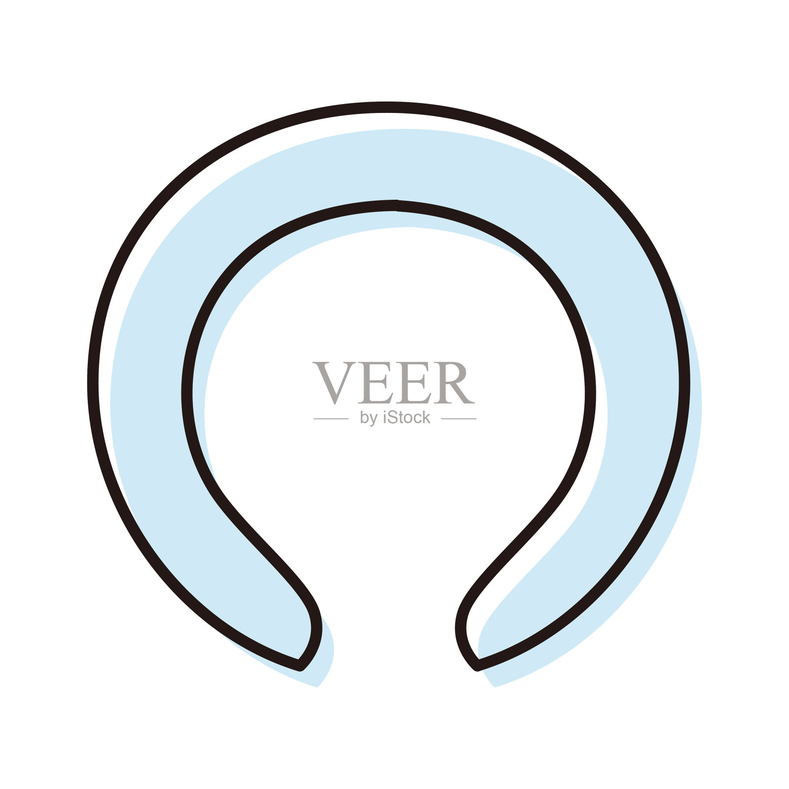 一个简单的酷颈环的插图插画图片素材