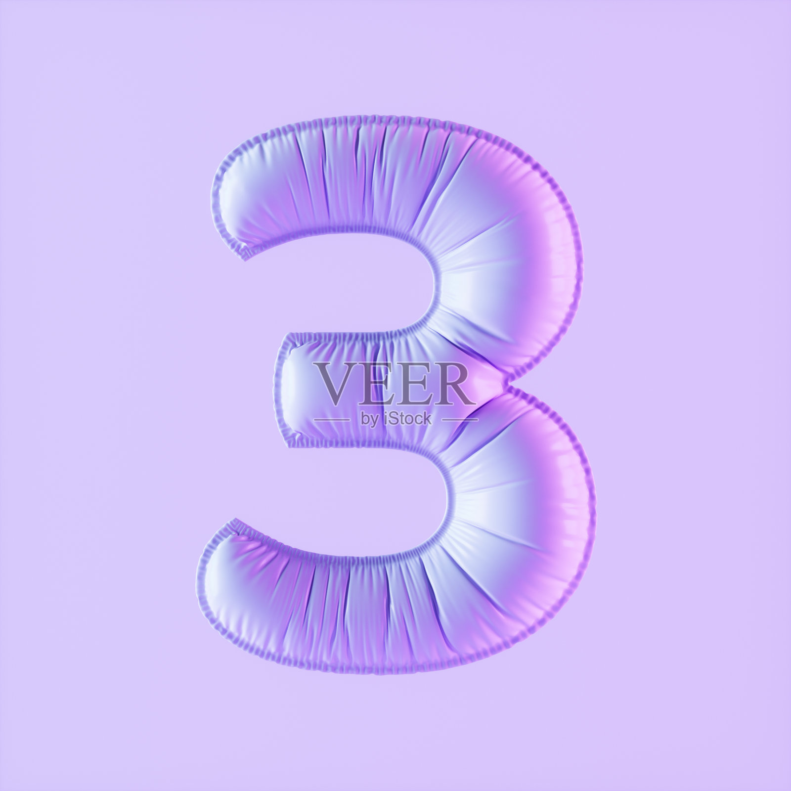 3号气球霓虹灯照片摄影图片