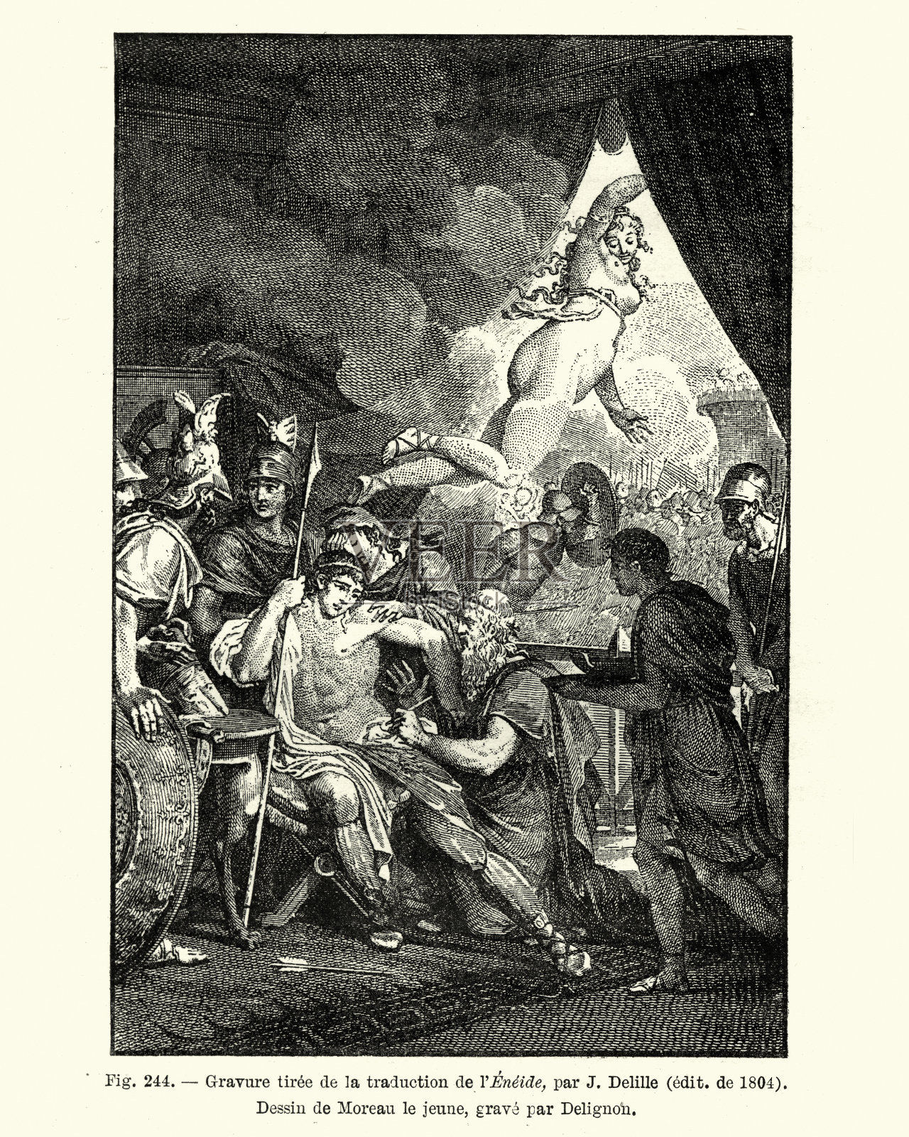 维吉尔的《埃涅阿斯纪插画图片素材