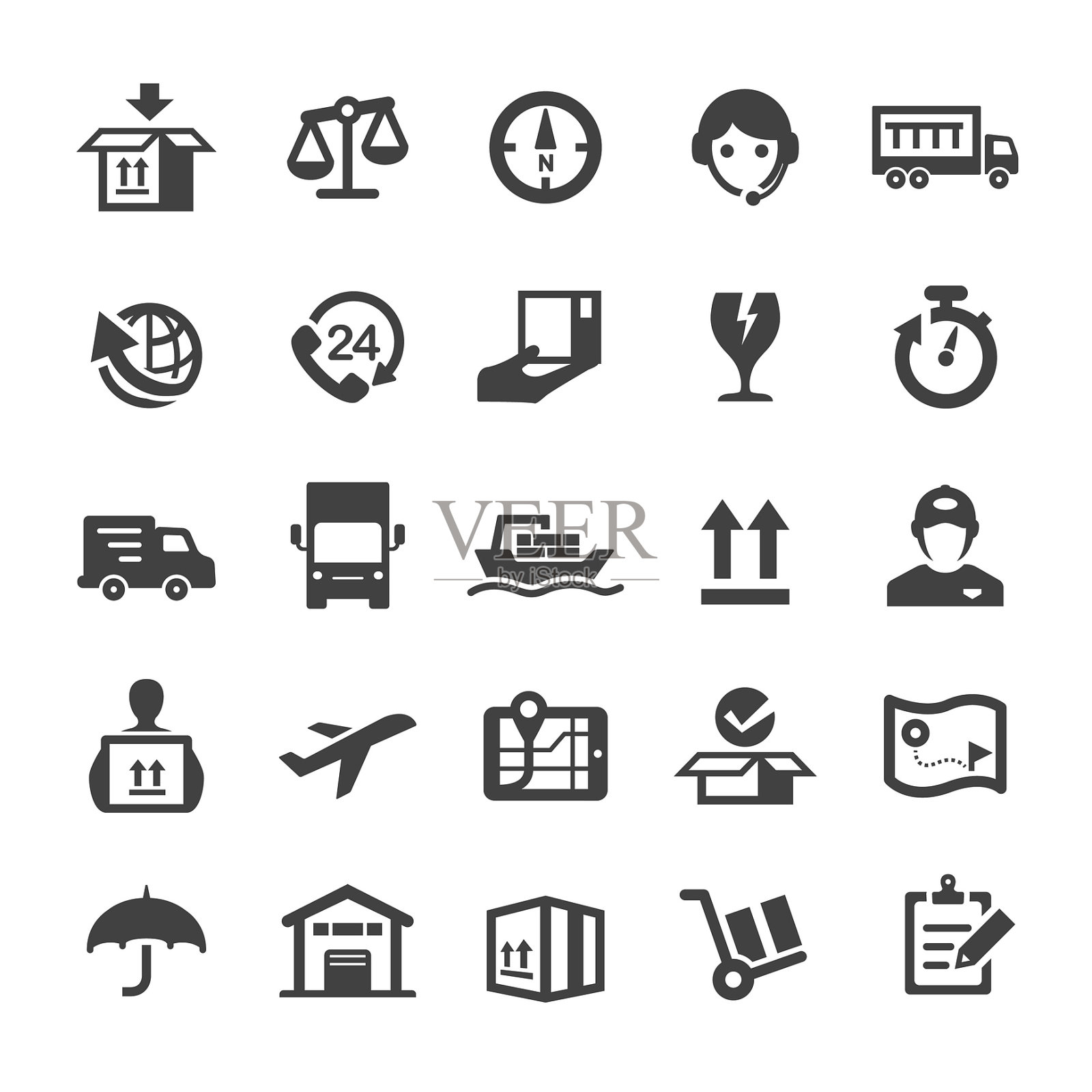 航运图标-智能系列图标素材