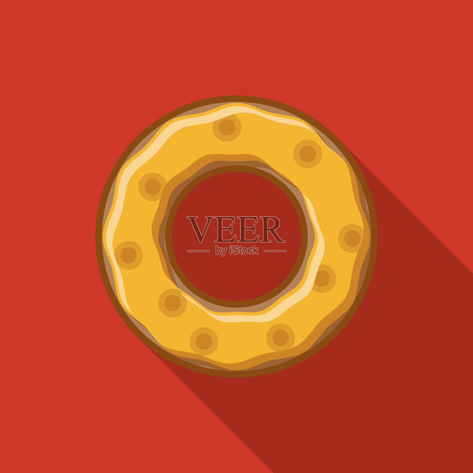 奶酪面包圈图标设计元素图片