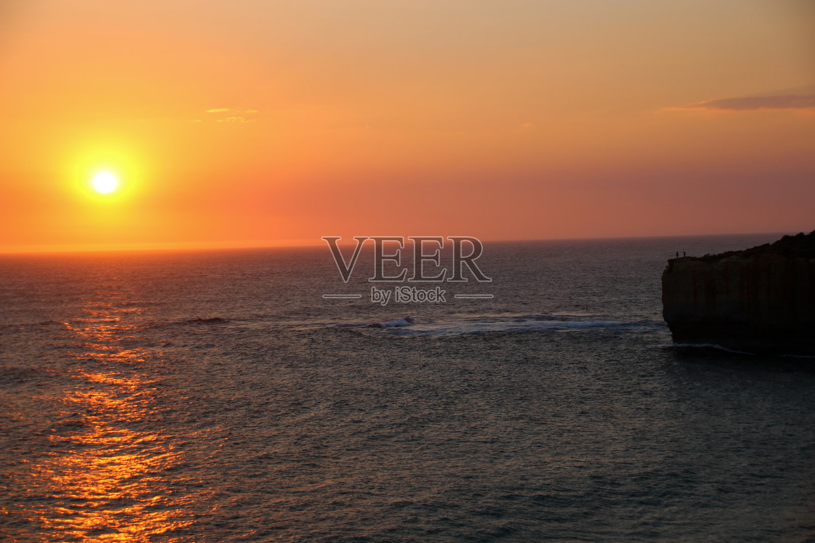 澳大利亚-大洋路-日落-奥特威角照片摄影图片