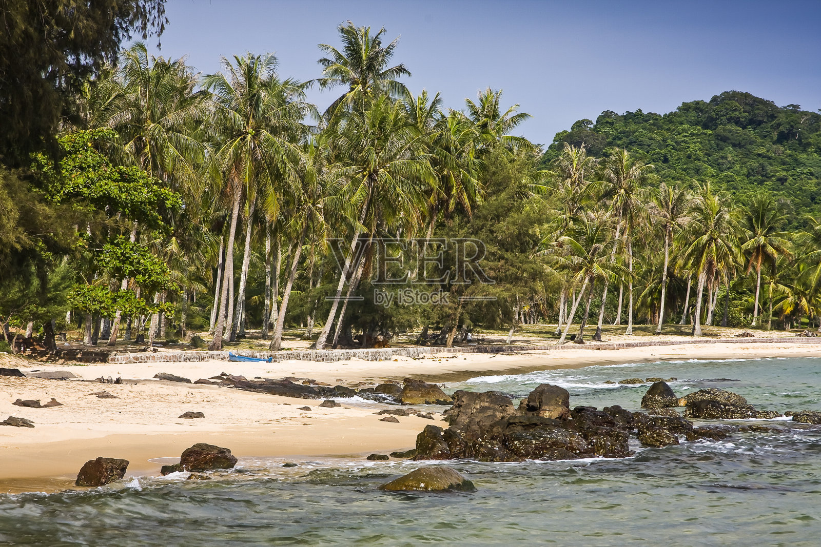 亚洲越南富国岛的天然海滩照片摄影图片
