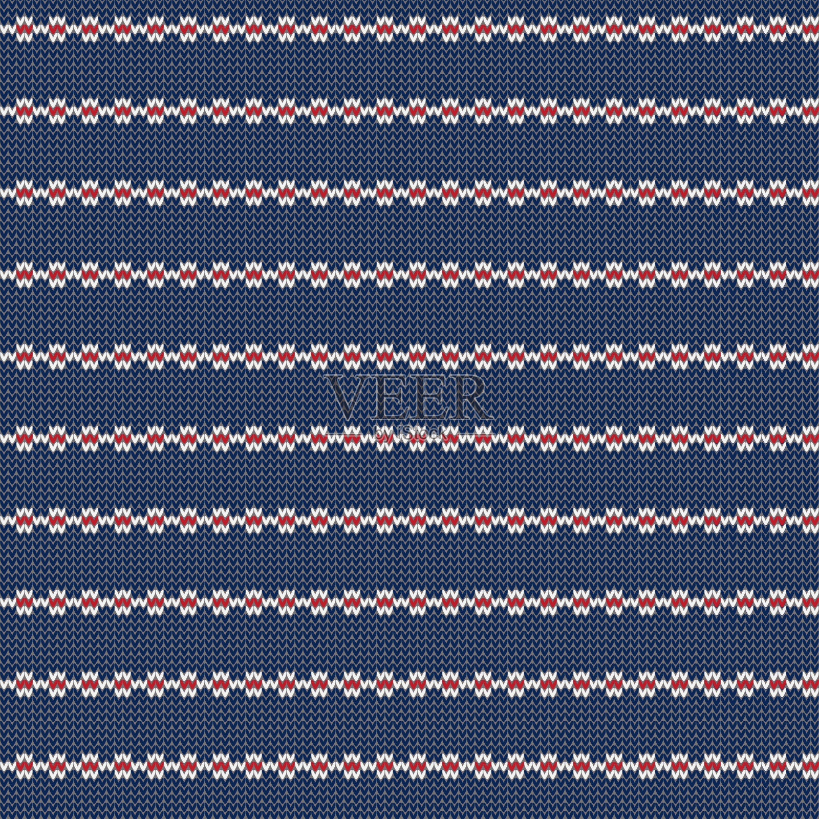 针织纹理矢量图案。冬天的背景。圣诞丑毛衣设计。挪威公平岛风格股票插图。针织无缝花纹。斯堪的纳维亚装饰的圣诞节，新年贺卡模板。插画图片素材