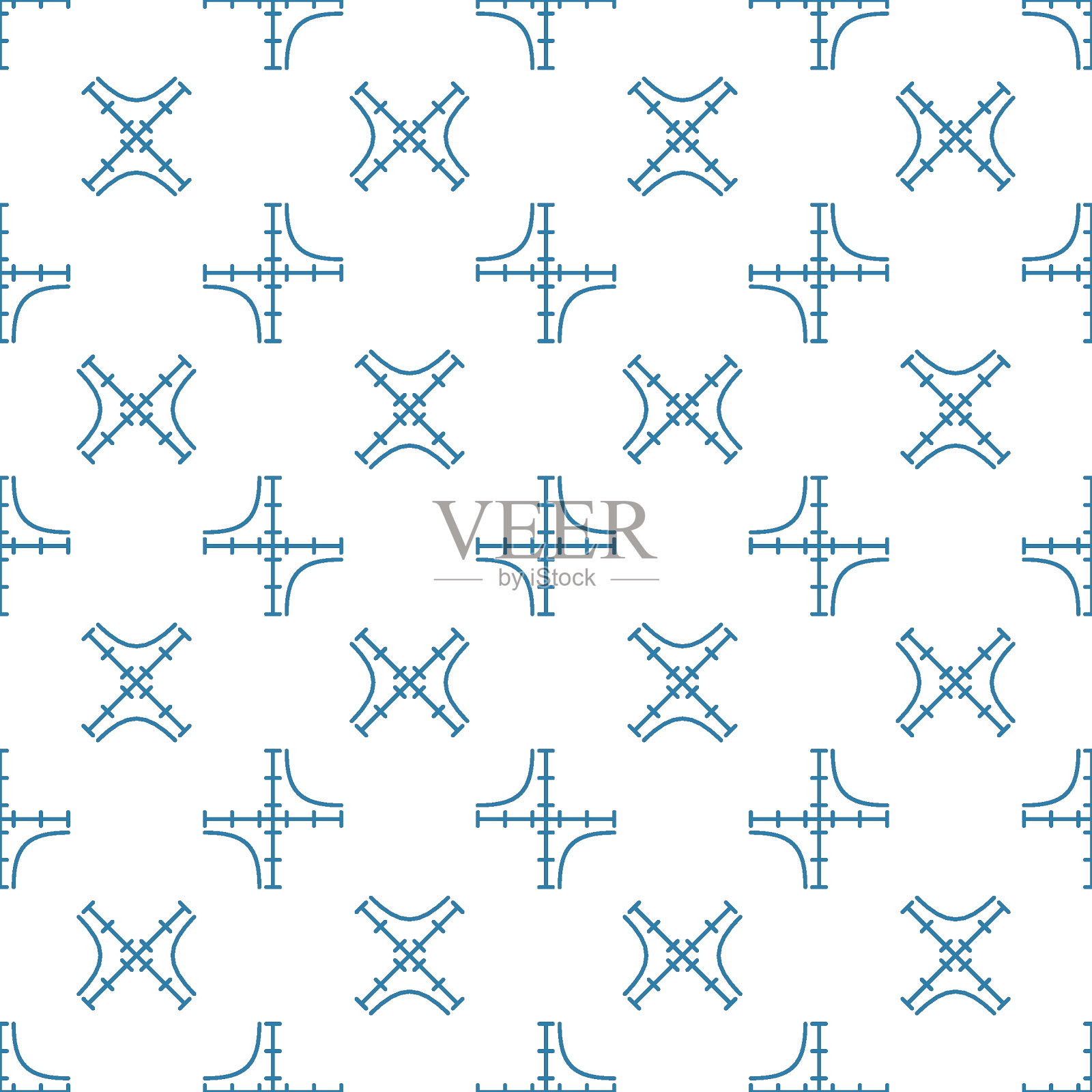 数学图形矢量概念最小细线无缝图案插画图片素材