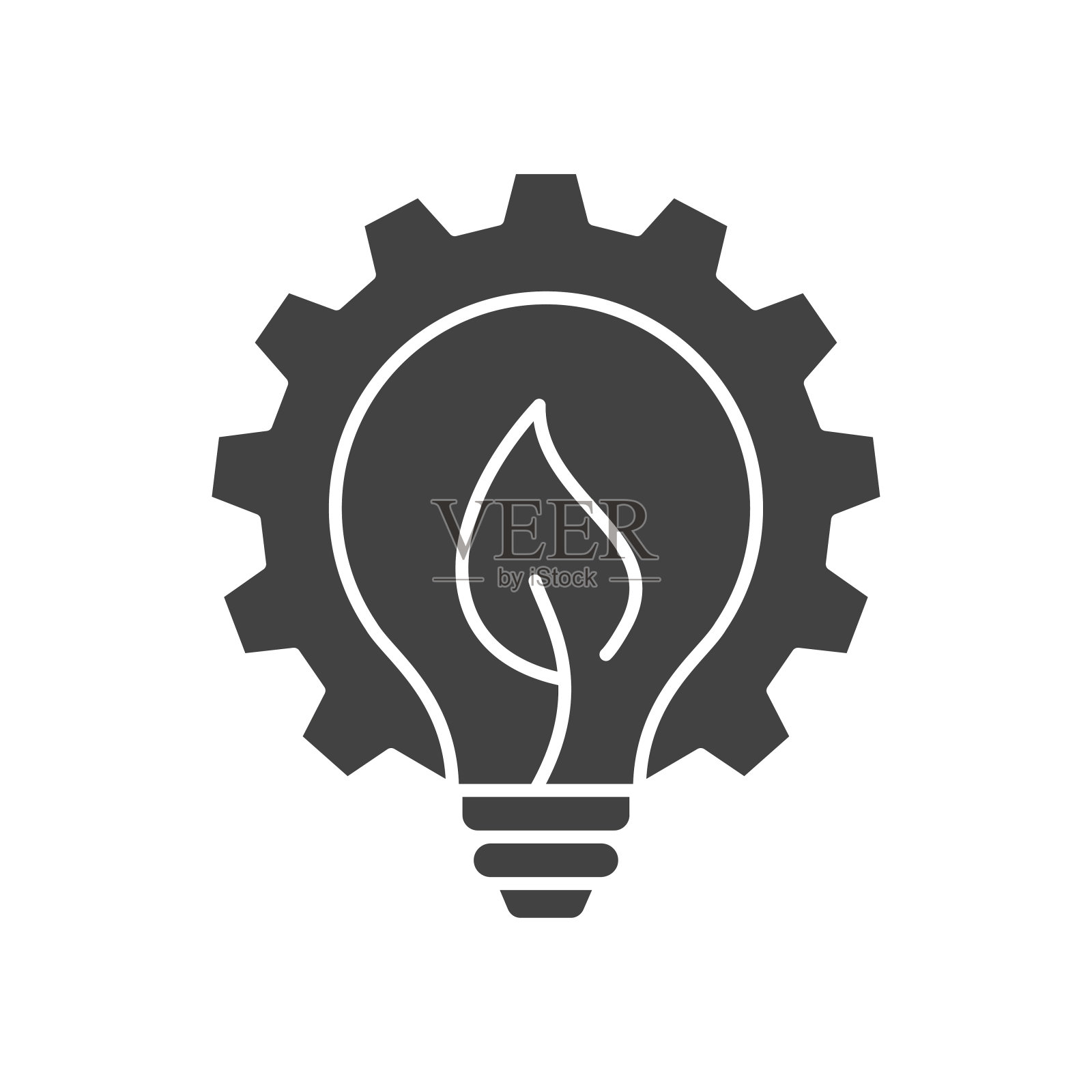 ESG字形图标。矢量插图隔离在白色背景上。图标素材