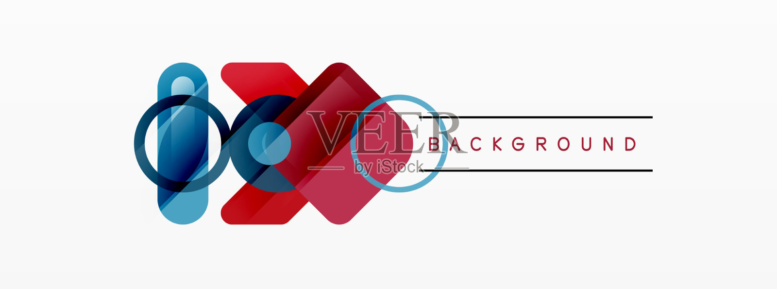 彩色几何抽象背景最小插画图片素材