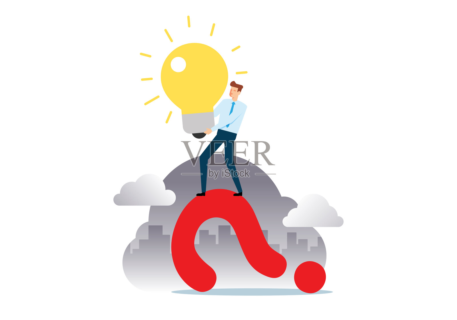 回答插画图片素材