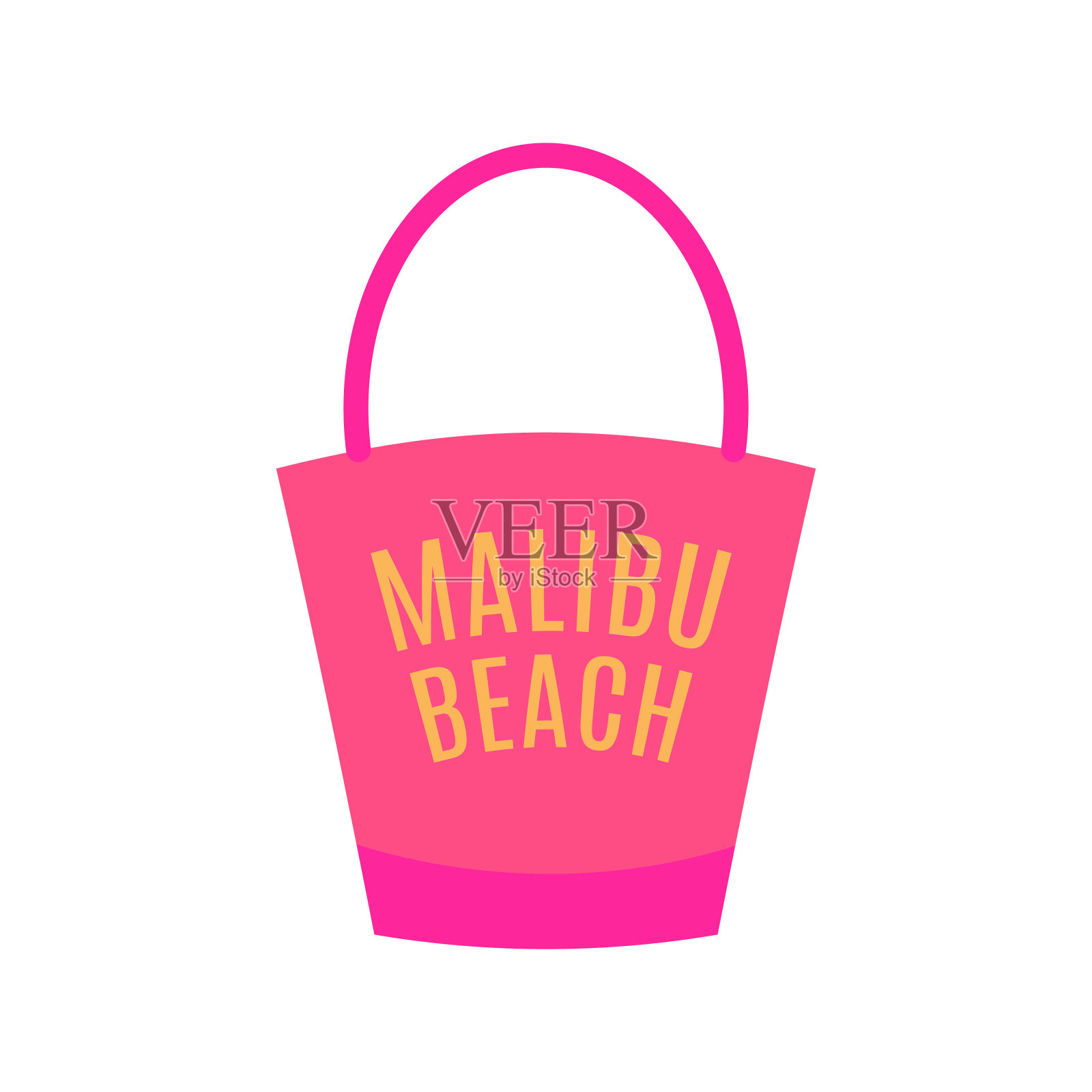 时尚娃娃女婴公主可爱粉色夏日包插画图片素材