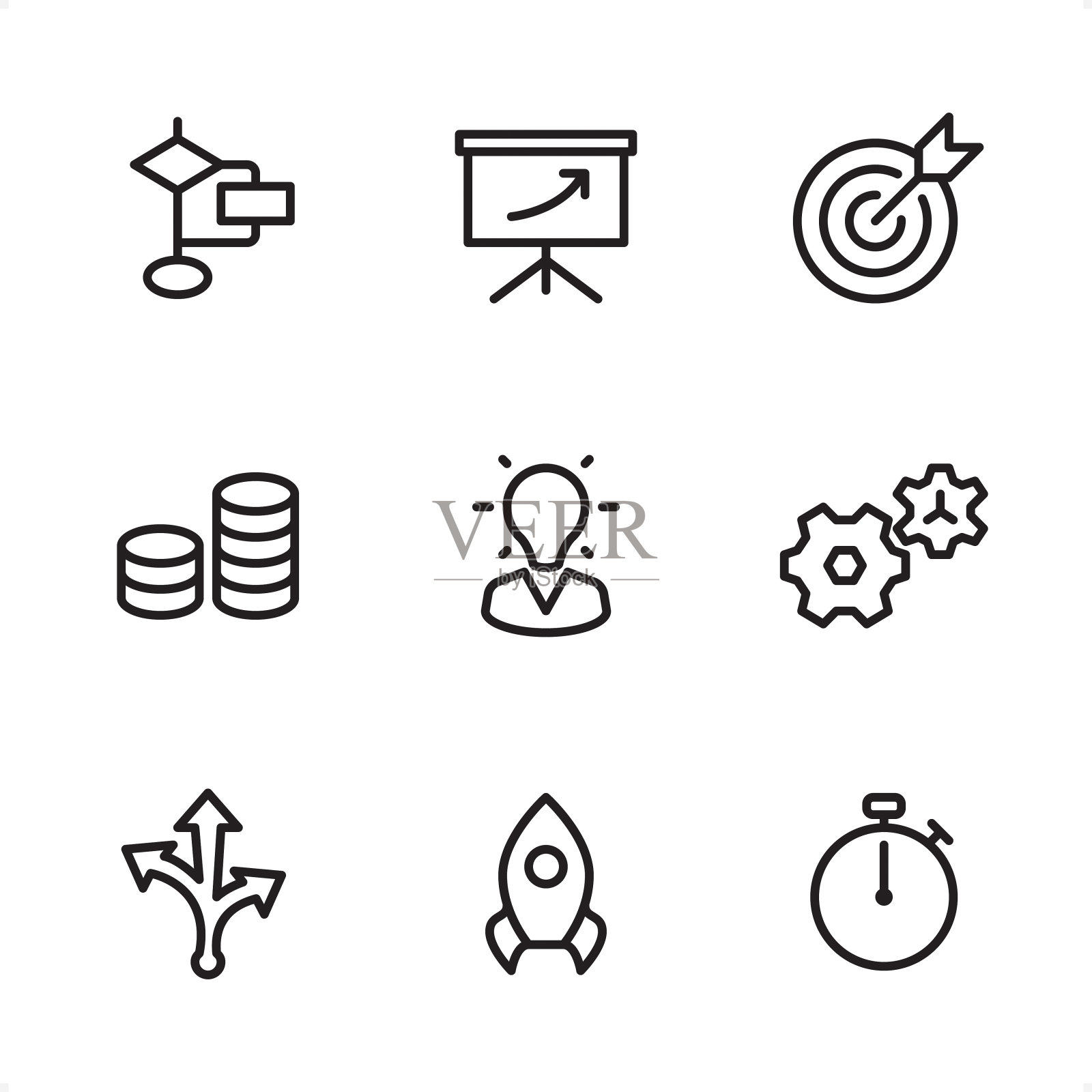 管理-单行图标图标素材