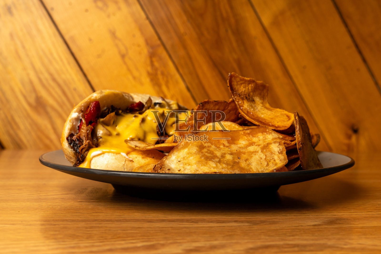 酒吧的食物照片摄影图片