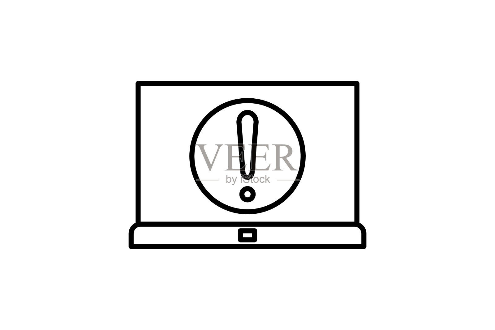 错误的图标。与设置和操作相关的图标。线条图标样式。简单的矢量设计可编辑插画图片素材