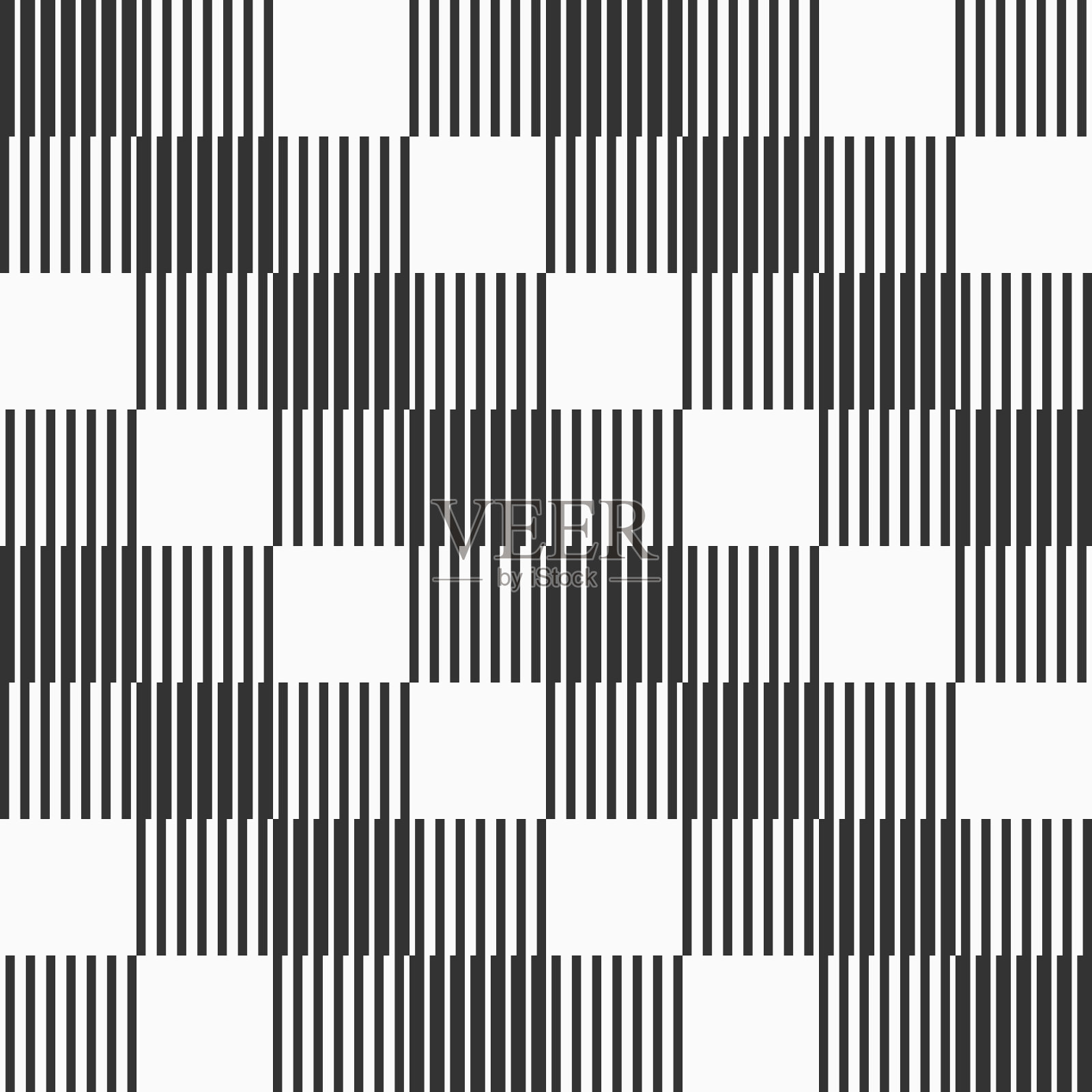 抽象矢量无缝图案。条纹矩形矢量图案。插画图片素材