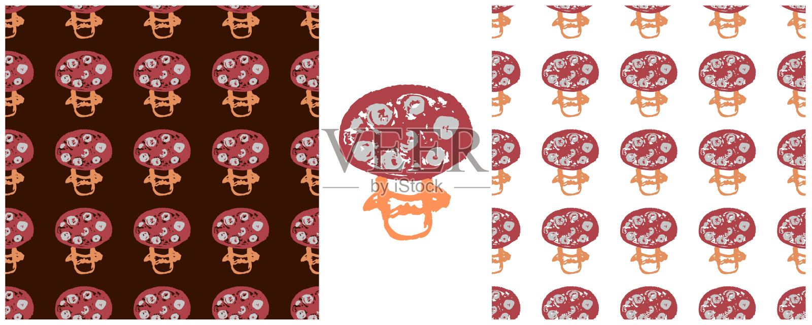 用蜡笔画出图画。布料图案、纺织品、织物、墙纸、包装纸的印刷插画图片素材