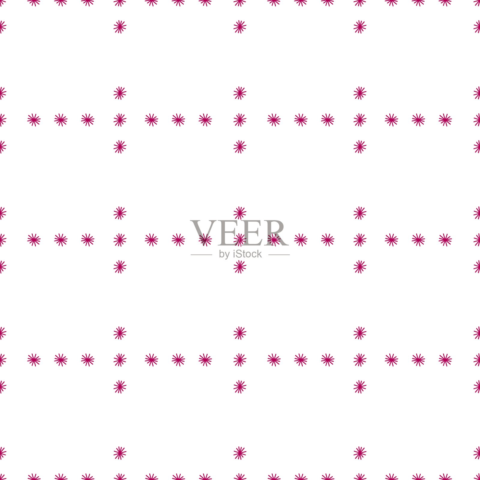 无缝抽象几何图案。红色的元素。白色背景。插画图片素材