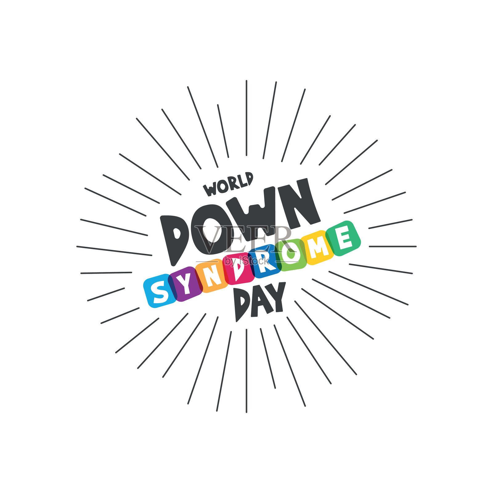 世界唐氏综合征日矢量素材插画插画图片素材