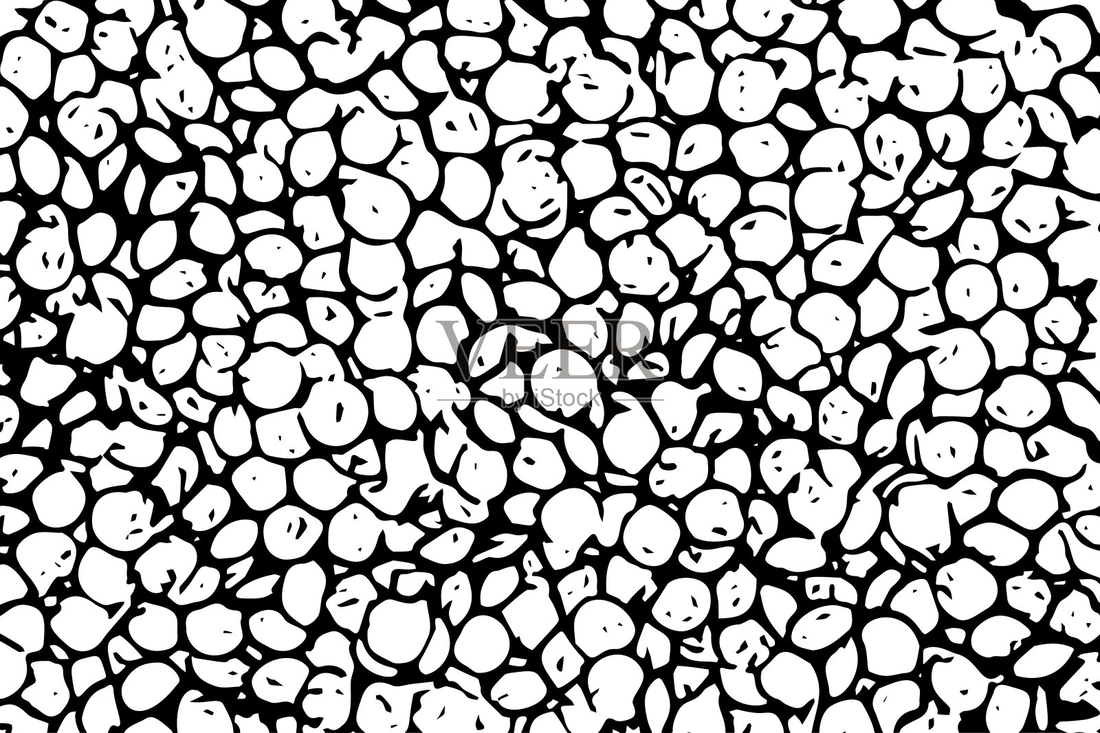 抽象形状的黑色和白色背景插画图片素材