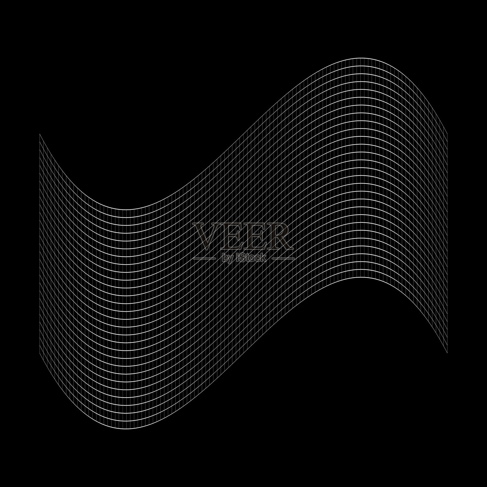 格栅格栅线框用插画图片素材