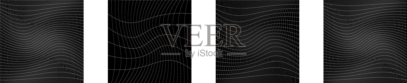 格栅格栅线框用插画图片素材